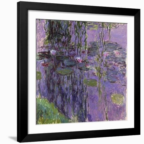 Nympheas, 1916-19-Claude Monet-Framed Giclee Print