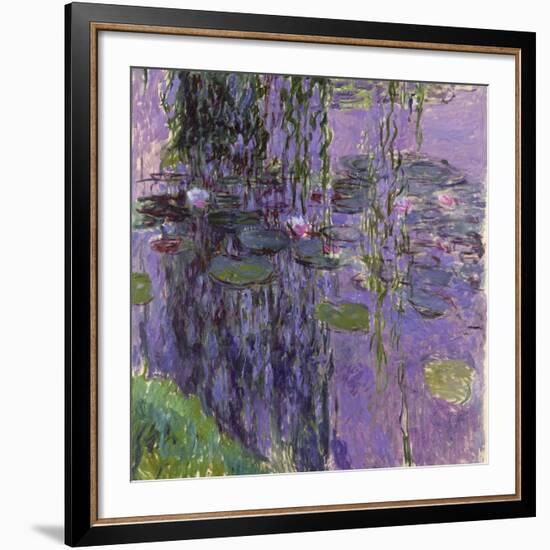 Nympheas, 1916-19-Claude Monet-Framed Giclee Print