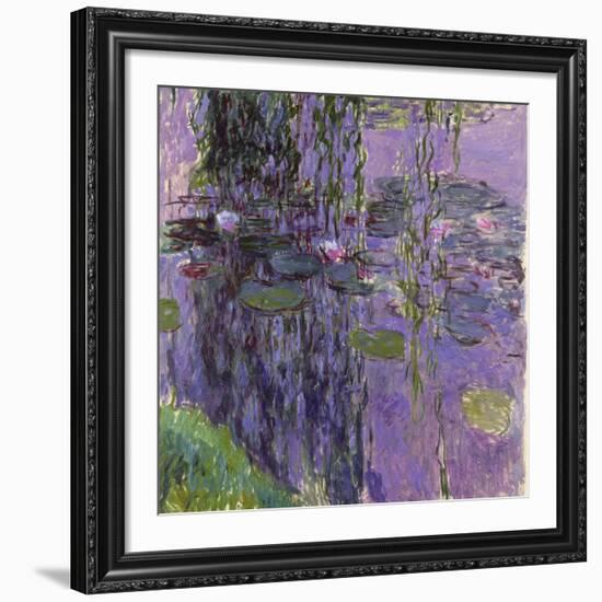 Nympheas, 1916-19-Claude Monet-Framed Giclee Print