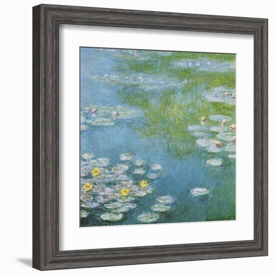 Nympheas at Giverny-Claude Monet-Framed Art Print