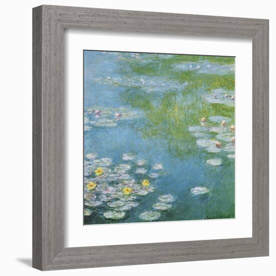 Nympheas at Giverny-Claude Monet-Framed Art Print