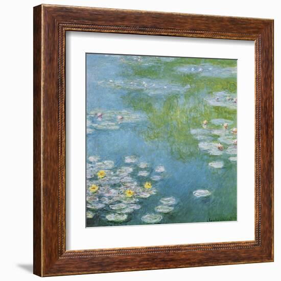 Nympheas at Giverny-Claude Monet-Framed Art Print