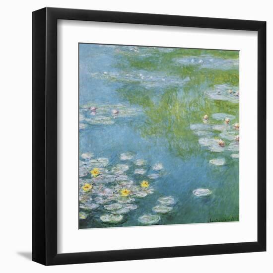 Nympheas at Giverny-Claude Monet-Framed Art Print