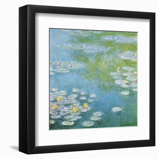 Nympheas at Giverny-Claude Monet-Framed Giclee Print