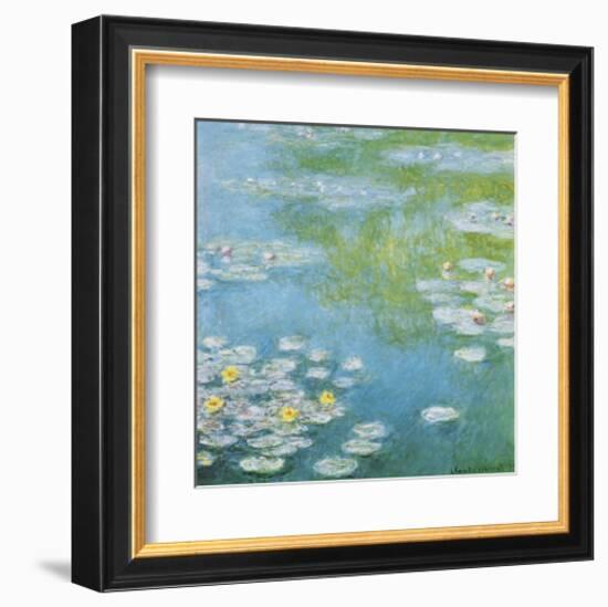 Nympheas at Giverny-Claude Monet-Framed Giclee Print