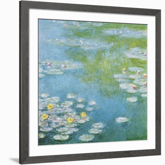 Nympheas at Giverny-Claude Monet-Framed Giclee Print