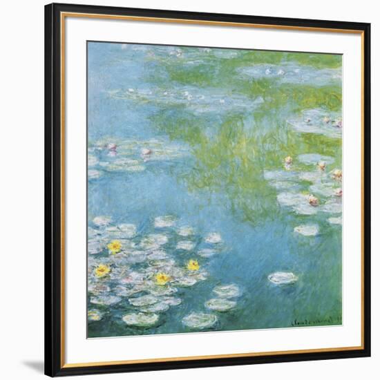 Nympheas at Giverny-Claude Monet-Framed Giclee Print