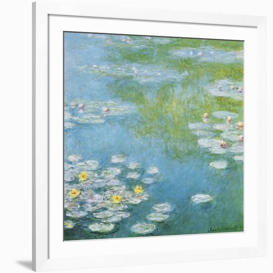 Nympheas at Giverny-Claude Monet-Framed Giclee Print