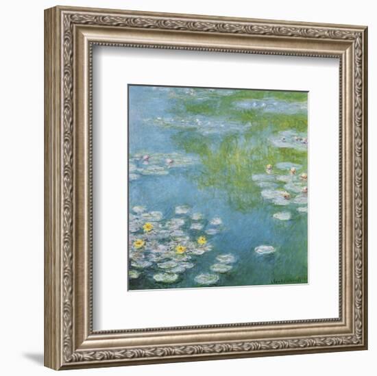 Nympheas at Giverny-Claude Monet-Framed Art Print