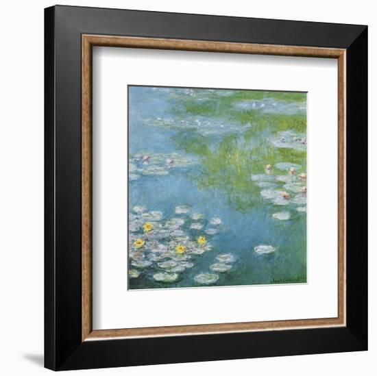 Nympheas at Giverny-Claude Monet-Framed Art Print