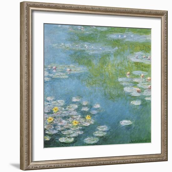 Nympheas at Giverny-Claude Monet-Framed Art Print