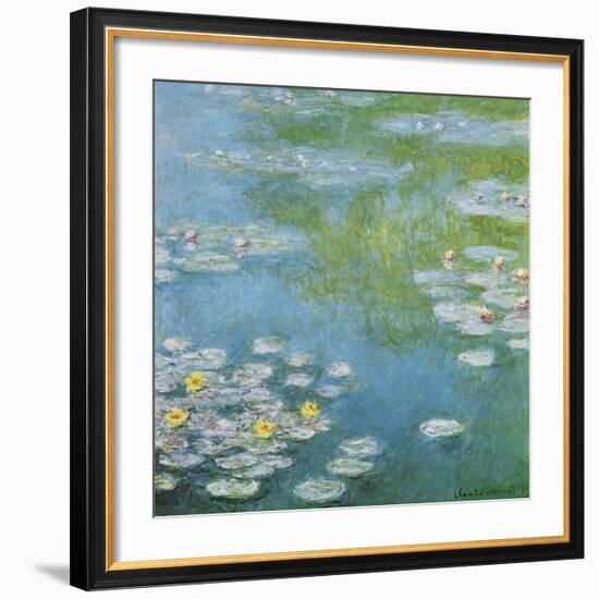 Nympheas at Giverny-Claude Monet-Framed Art Print