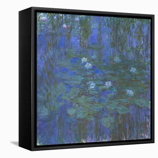 Nymphéas bleus-Claude Monet-Framed Premier Image Canvas