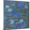 Nymphéas bleus-Claude Monet-Mounted Giclee Print