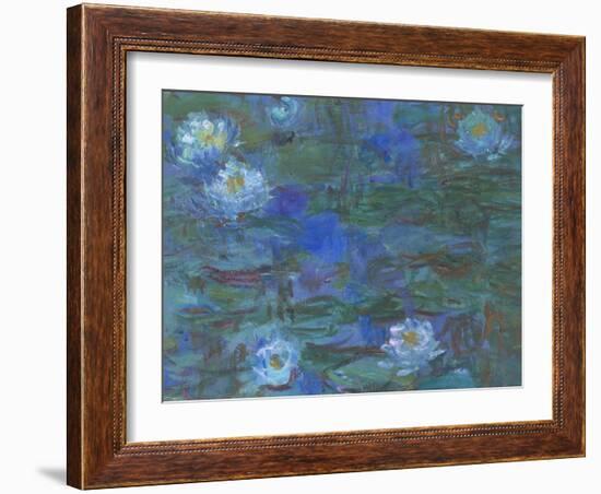 Nymphéas bleus-Claude Monet-Framed Giclee Print