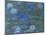 Nymphéas bleus-Claude Monet-Mounted Giclee Print