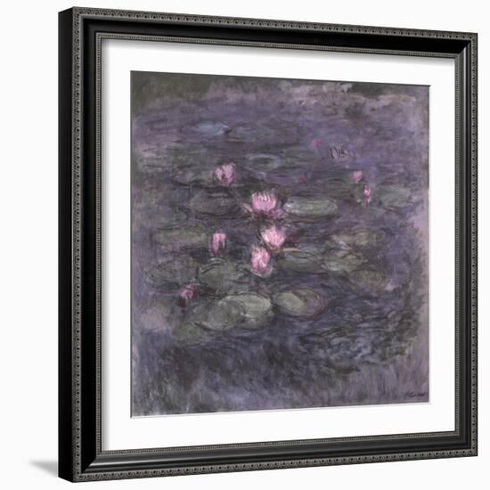 Nymphéas, c.1914 (oil on canvas)-Claude Monet-Framed Giclee Print