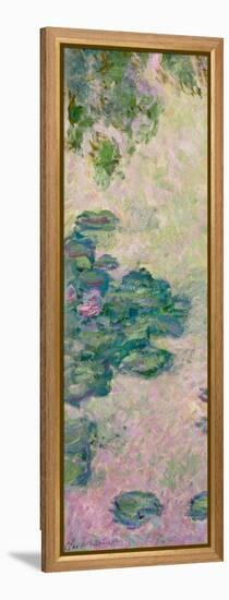 Nymphéas (Fragment), C.1912 (Oil on Canvas)-Claude Monet-Framed Premier Image Canvas