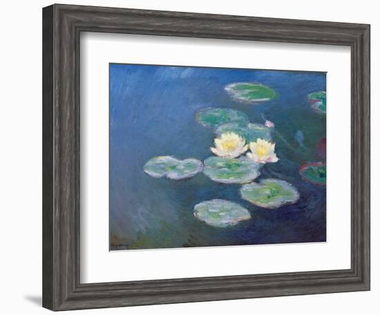 Nympheas: Sun Effects-Claude Monet-Framed Giclee Print