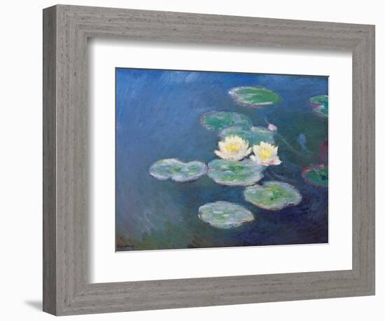 Nympheas: Sun Effects-Claude Monet-Framed Giclee Print