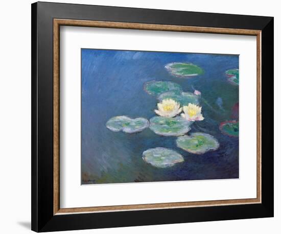 Nympheas: Sun Effects-Claude Monet-Framed Giclee Print