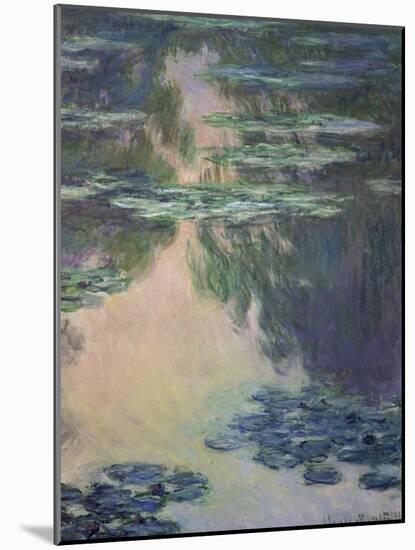 Nymphéas-Claude Monet-Mounted Giclee Print