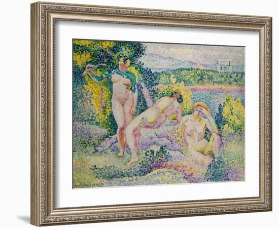 Nymphes. 1906-Henri Edmond Cross-Framed Giclee Print