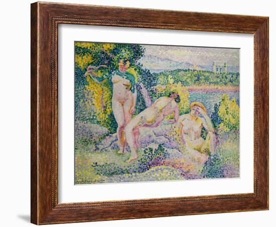 Nymphes. 1906-Henri Edmond Cross-Framed Giclee Print