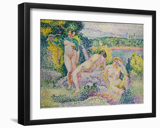 Nymphes. 1906-Henri Edmond Cross-Framed Giclee Print