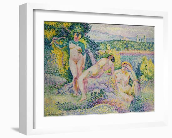 Nymphes. 1906-Henri Edmond Cross-Framed Giclee Print