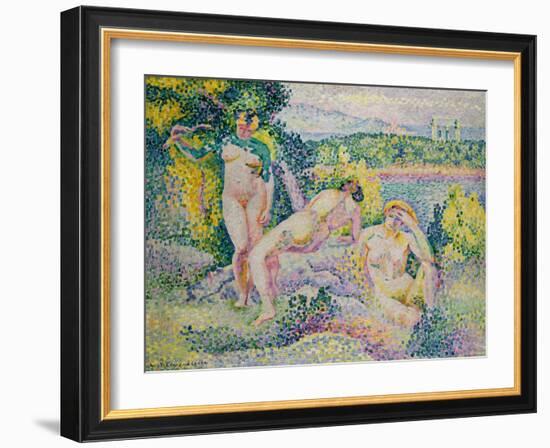 Nymphes. 1906-Henri Edmond Cross-Framed Giclee Print