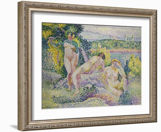 Nymphes, 1906-Henri Edmond Cross-Framed Giclee Print