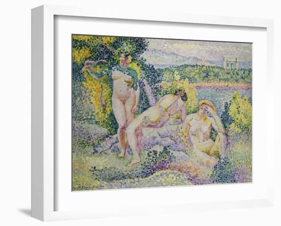 Nymphes, 1906-Henri Edmond Cross-Framed Giclee Print