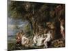 Nymphs and Satyrs, C. 1615-Peter Paul Rubens-Mounted Giclee Print