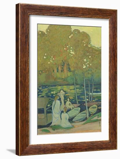 Nymphs, or The Seine at Port-Marly, C. 1890-Maurice Denis-Framed Giclee Print