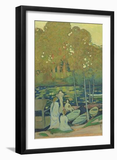 Nymphs, or The Seine at Port-Marly, C. 1890-Maurice Denis-Framed Giclee Print