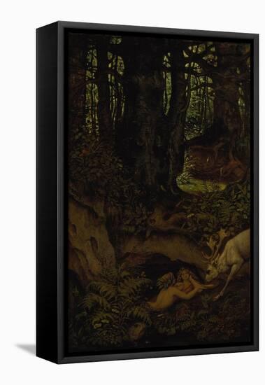 Nymps in the Forest Spring, ca. 1846-Moritz Von Schwind-Framed Premier Image Canvas