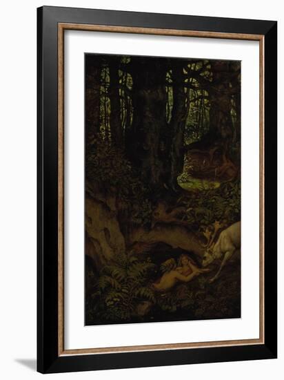 Nymps in the Forest Spring, ca. 1846-Moritz Von Schwind-Framed Giclee Print