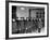 NYPD Officers Lining Up for Roll Call at the 25th Precinct-Carl Mydans-Framed Premium Photographic Print