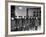 NYPD Officers Lining Up for Roll Call at the 25th Precinct-Carl Mydans-Framed Premium Photographic Print