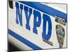 Nypd Police Car, Manhattan, New York City, New York, USA-Amanda Hall-Mounted Photographic Print