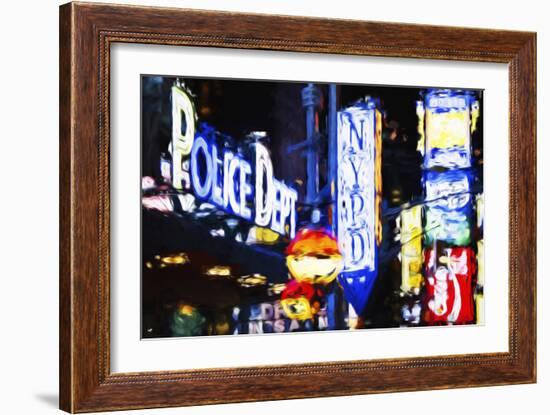 NYPD Police Dept - In the Style of Oil Painting-Philippe Hugonnard-Framed Giclee Print