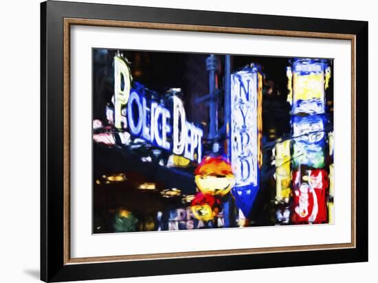 NYPD Police Dept - In the Style of Oil Painting-Philippe Hugonnard-Framed Giclee Print