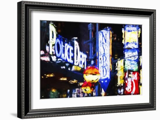 NYPD Police Dept - In the Style of Oil Painting-Philippe Hugonnard-Framed Giclee Print