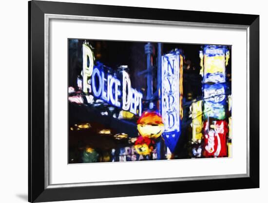 NYPD Police Dept - In the Style of Oil Painting-Philippe Hugonnard-Framed Giclee Print