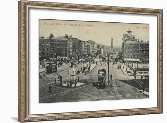 O'Connell Bridge and Sackville Street, Dublin-null-Framed Photographic Print