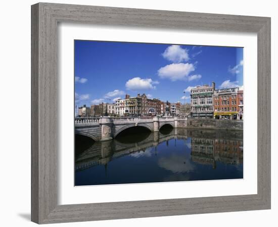 O'Connell Bridge over the River Liffey, Dublin, County Dublin, Republic of Ireland, Europe-Hans Peter Merten-Framed Photographic Print