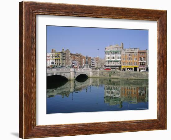 O'Connell Bridge Over the River Liffey, Dublin, Ireland, Europe-Firecrest Pictures-Framed Photographic Print