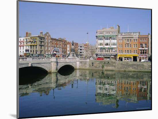 O'Connell Bridge Over the River Liffey, Dublin, Ireland, Europe-Firecrest Pictures-Mounted Photographic Print