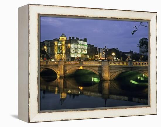 O'Connell Bridge, River Liffy, Dublin, Ireland-David Barnes-Framed Premier Image Canvas